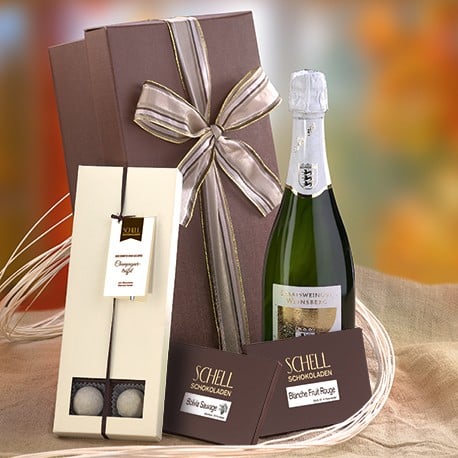 Geschenkpaket „Sekt“  mit Champagnerpralinen